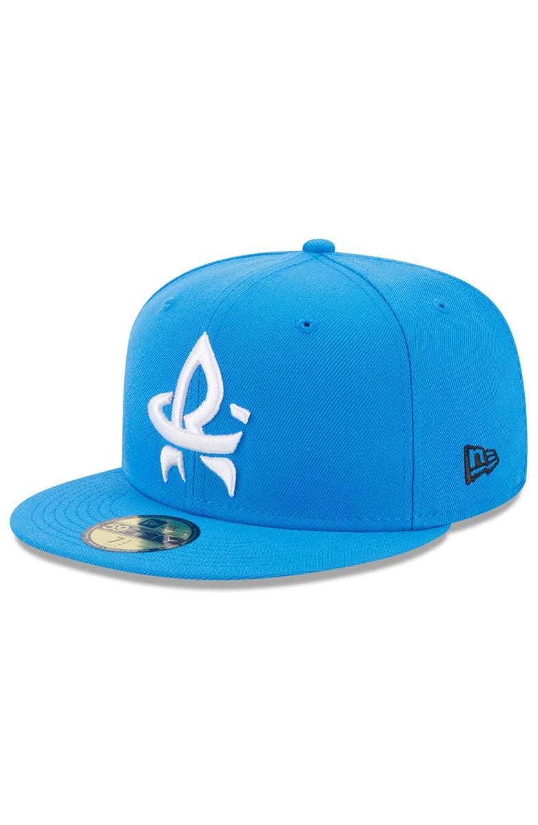 New Era Men's New Era Blue Rocket City Trash Pandas Authentic Collection Alternate Logo 59FIFTY Fitted Hat, Main, color, Blue