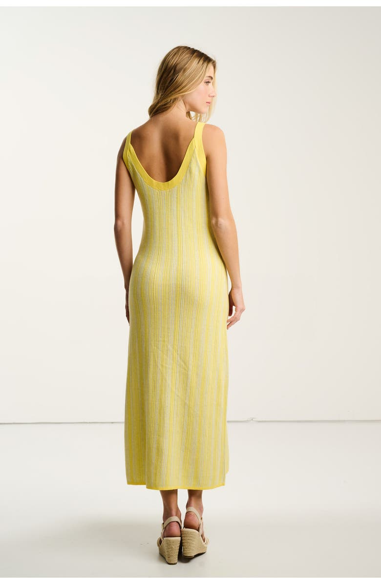 Lisa Todd Sun Kissed Cotton Knit Dress, Alternate, color, Butter Combo