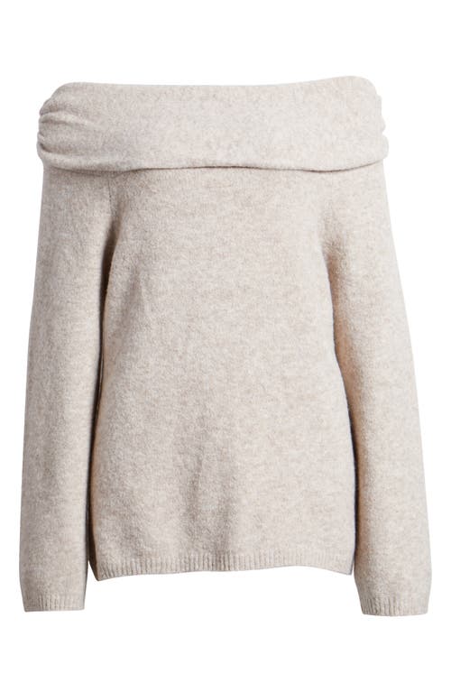 Mistress Rocks Off The Shoulder Sweater In Biscuit