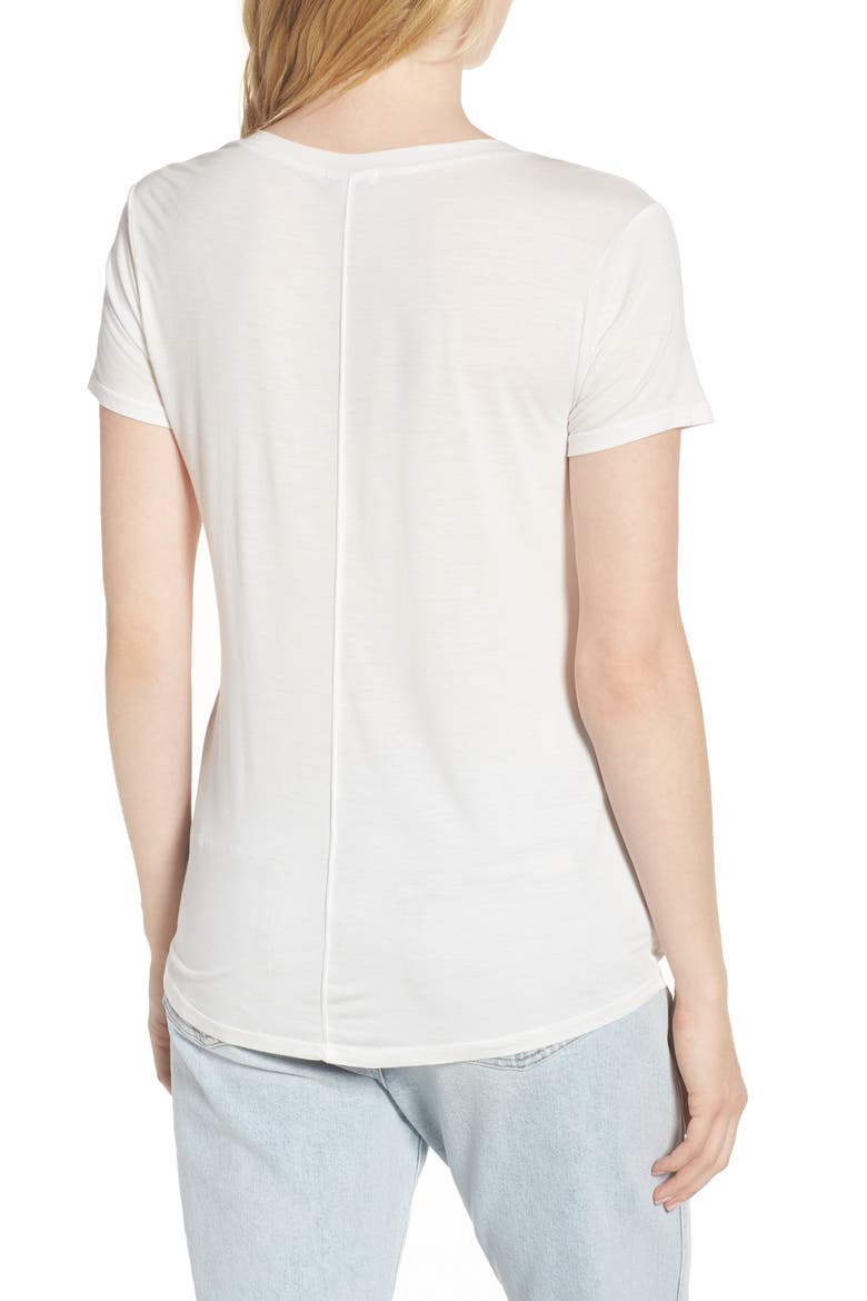 Sloane Scoop Tee, Alternate, color, WHITE