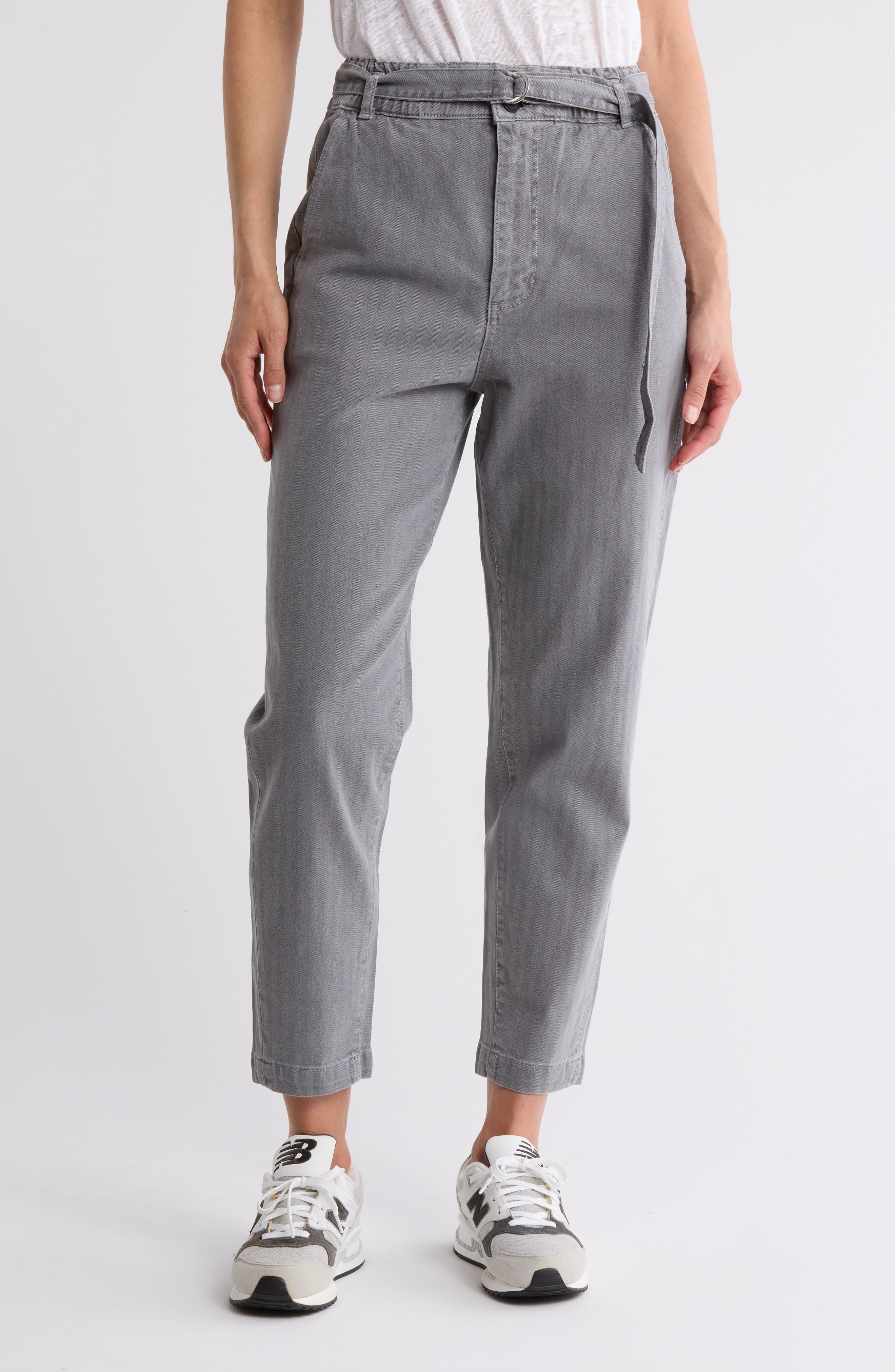 AG Renn Belted Paperbag Pants