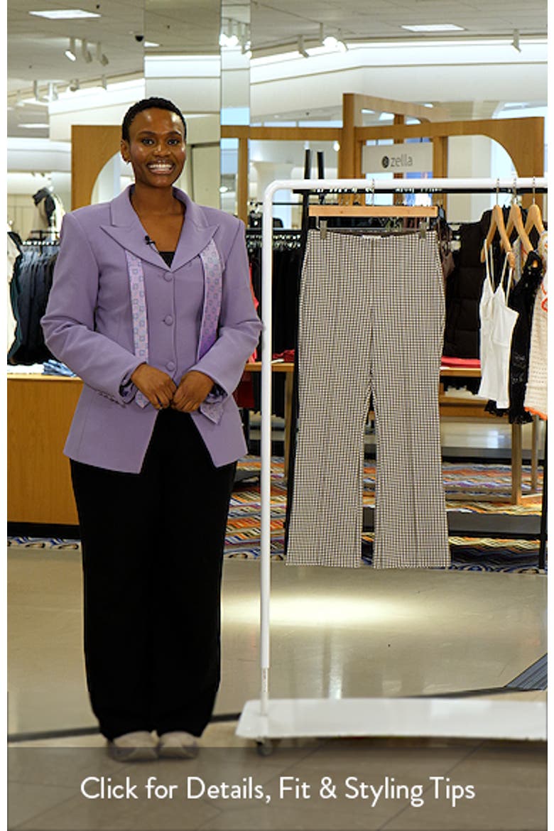 Niki Mid Rise Crop Gingham Pants video