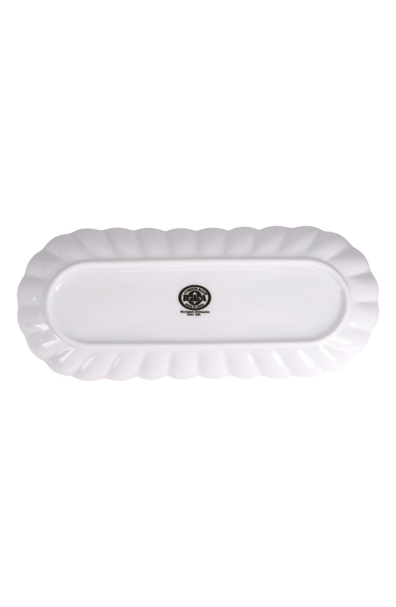 BIA Cordon Bleu Petal Set of 2 Oblong Serving Platters Set, Alternate, color, White