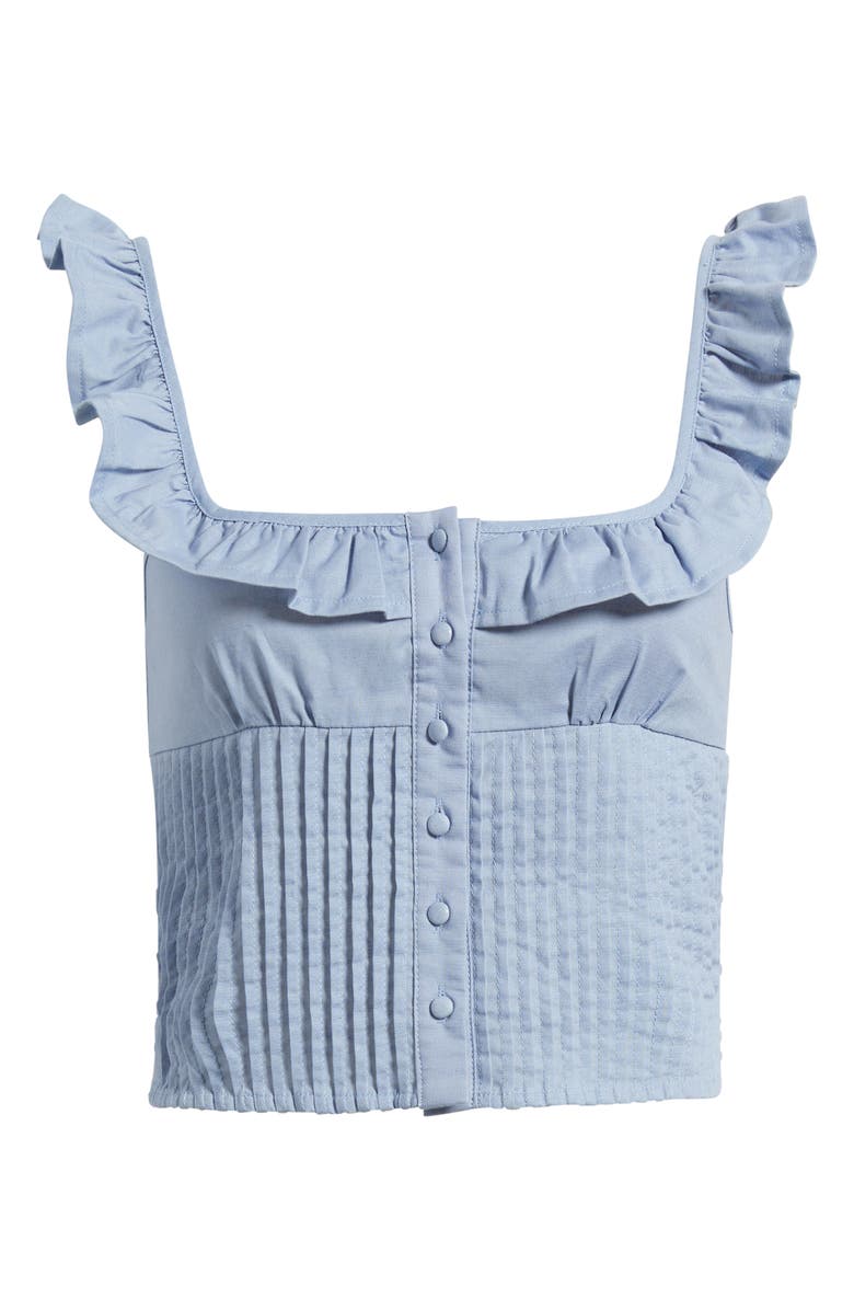 Petal & Pup Dervla Pintuck Ruffle Tank, Main, color,