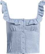 Petal & Pup Dervla Pintuck Ruffle Tank