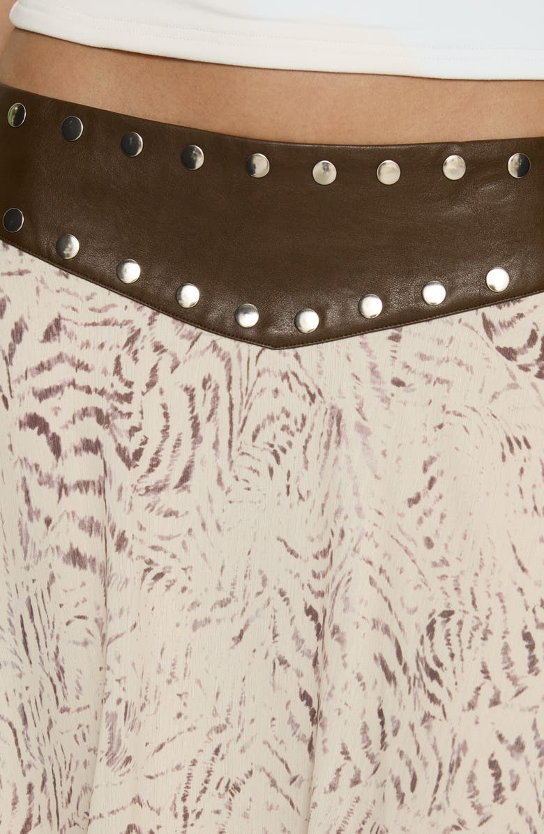 Princess Polly Dark Mirage Stud Asymmetric Skirt, Alternate, color,