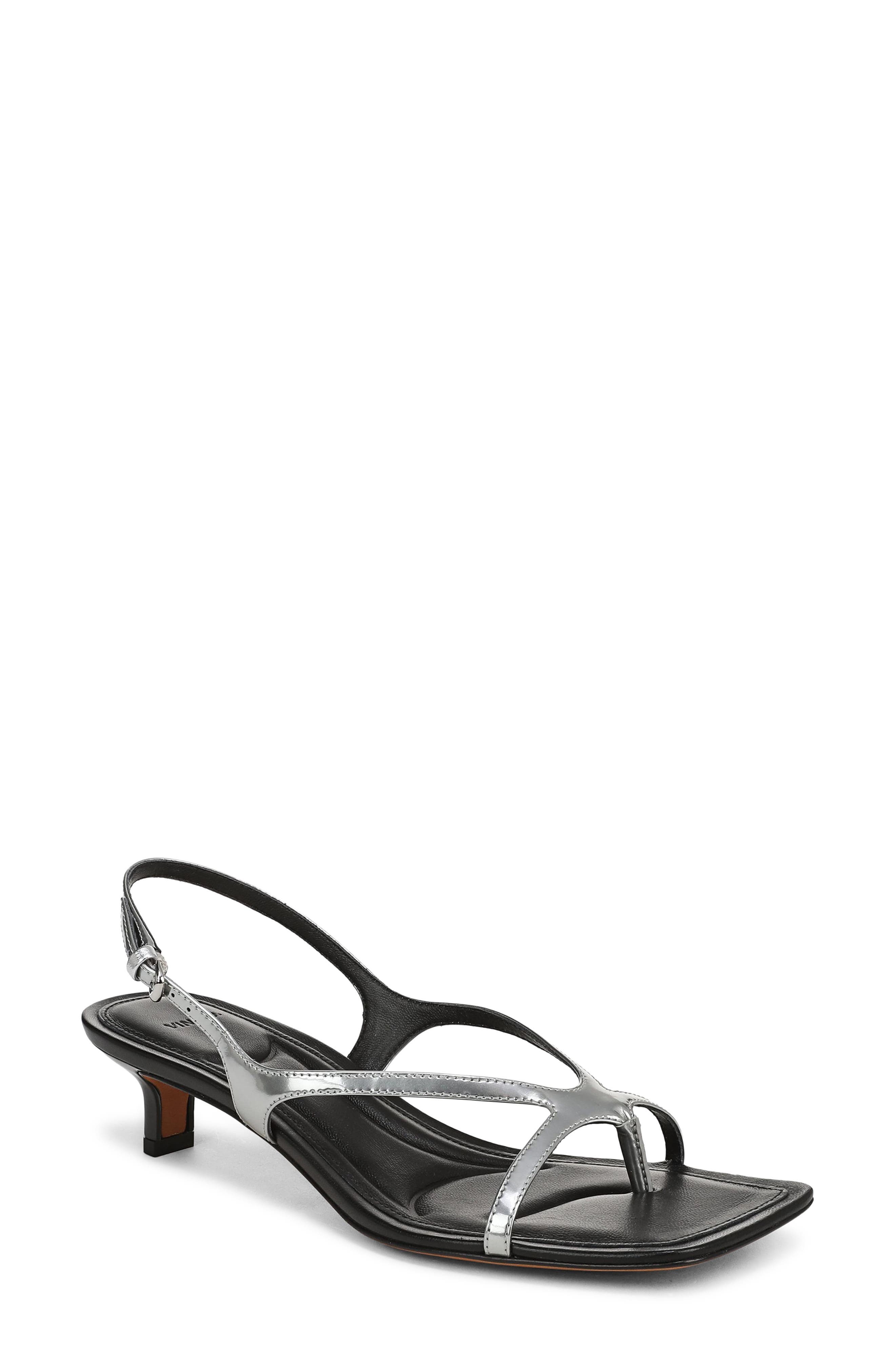 Vince Posie Slingback Sandal in Silver at Nordstrom, Size 9