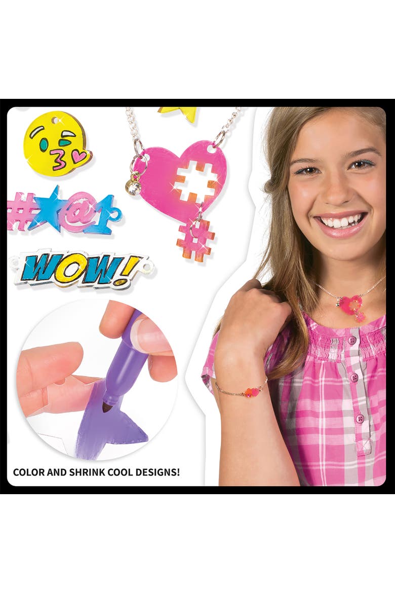 Shrinky Charms Kids Crafting Kit, Alternate, color, Multicolored