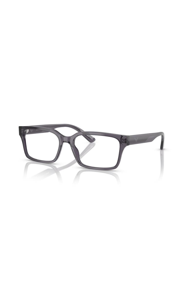 55mm Rectangle optical glasses, Main, color, Grey