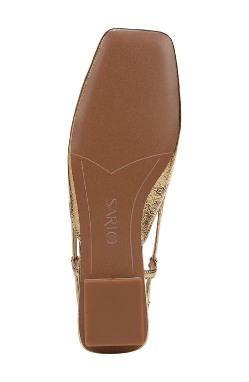 Sarto By Franco Sarto Telica Slingback Flat In Gold
