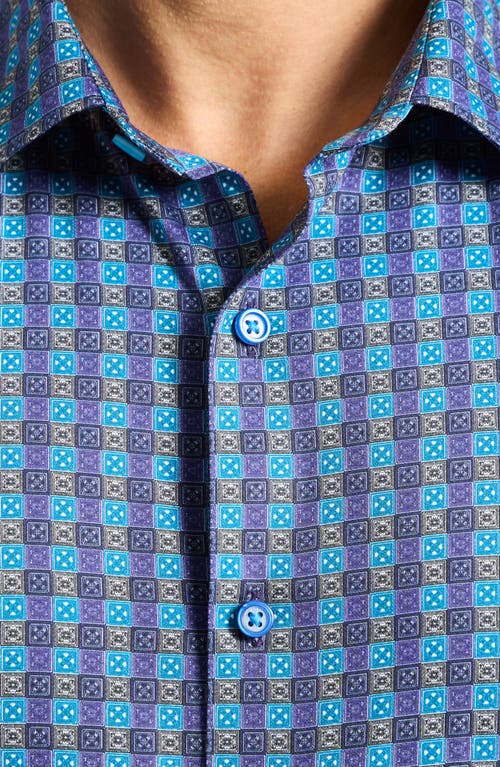 Robert Graham Ostin Cotton Button-up Shirt In Blue