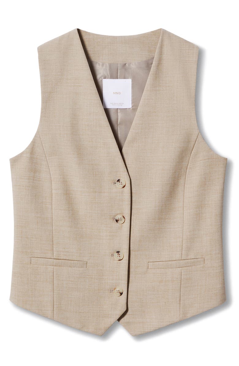 MANGO V-Neck Vest, Alternate, color, 