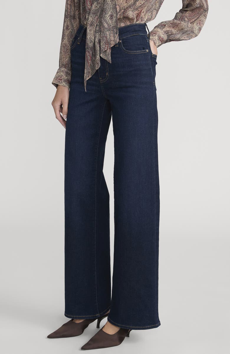 FRAME Le Slim Palazzo High Waist Wide Leg Jeans, Alternate, color, Fairway