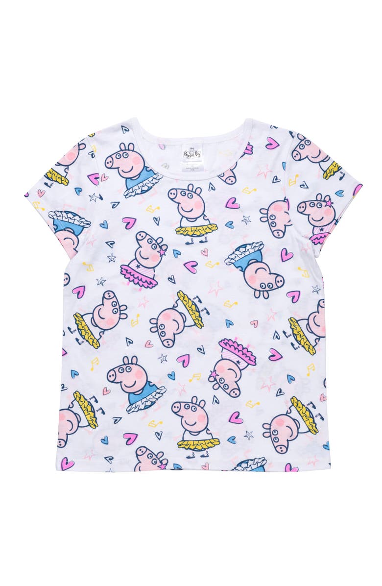Peppa Pig 3-Pack T-Shirts, Alternate, color, White/Pink