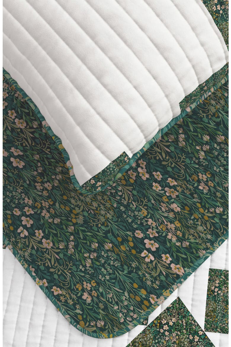 Floral Patch Quilt Set, Alternate, color, GARDEN STAR