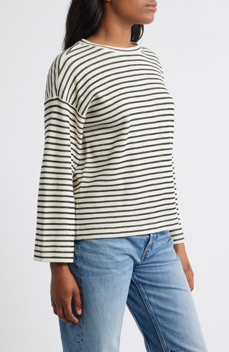 Madewell Easy Long Sleeve T-Shirt, Alternate, color, Jet Black
