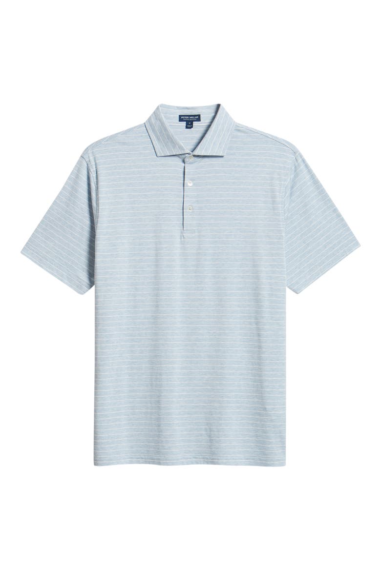 Crown Craft Stripe Polo, Alternate, color, BLUE FROST