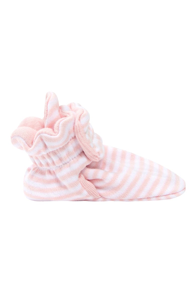 Classic Stripe Organic Cotton Bootie, Alternate, color, BLOSSOM