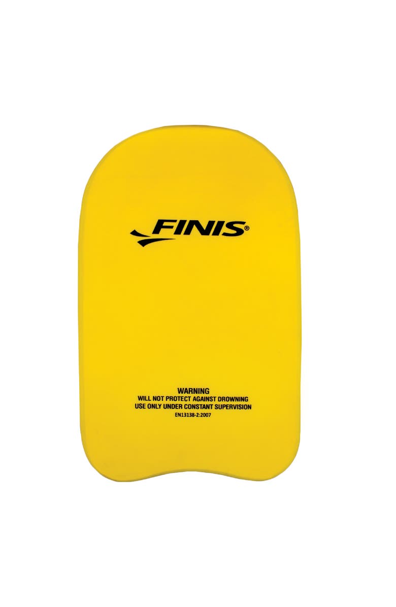 FINIS Foam Kickboard for Swim Training Builds Leg Strength Soft EVA Foam Comfortable Grip, Main, color, Yellow