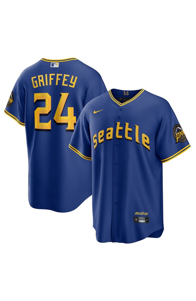 Nike Men's Nike Ken Griffey Jr. Royal Seattle Mariners 2023 City Connect Replica Player Jersey, Alternate, color, 