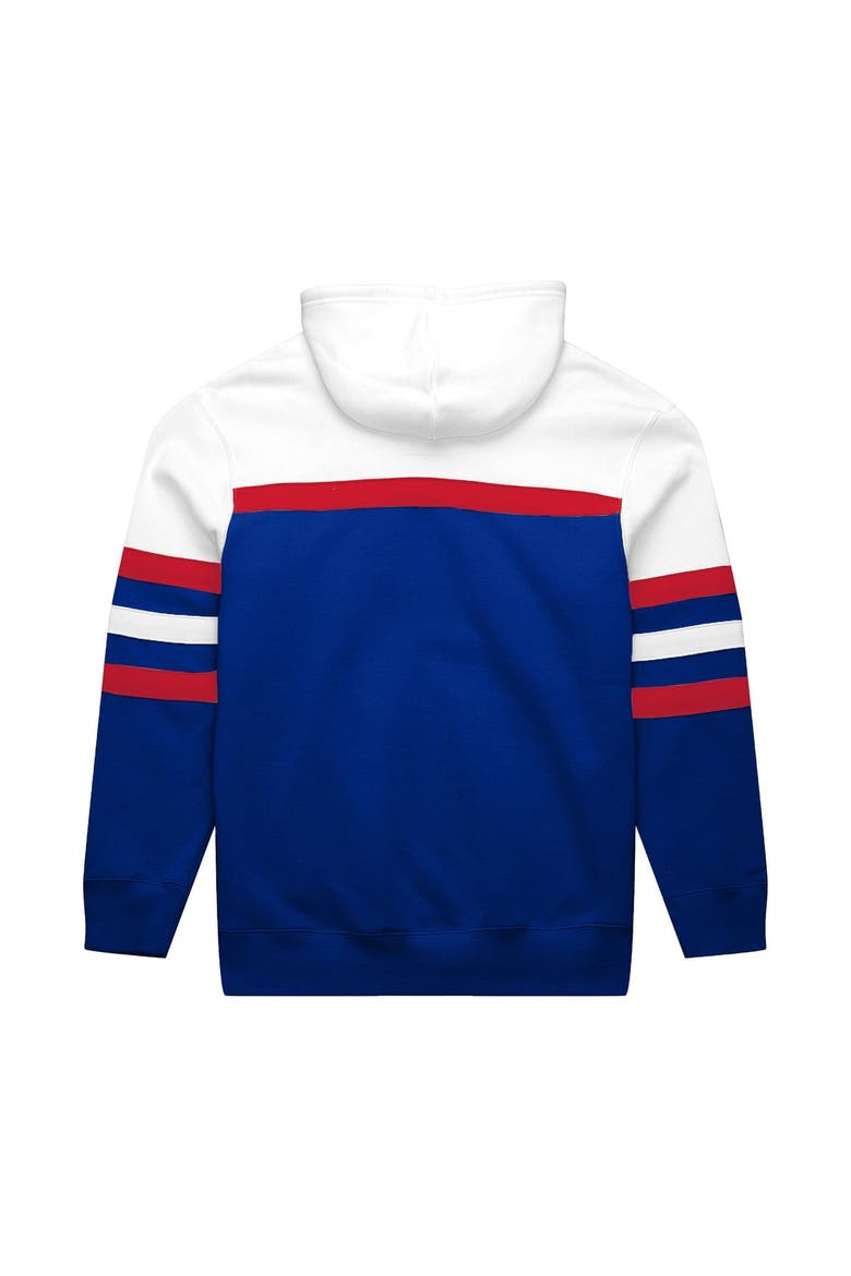 Men's Mitchell & Ness  White/Royal Buffalo Bills Big & Tall Head Coach Hoodie, Alternate, color, White