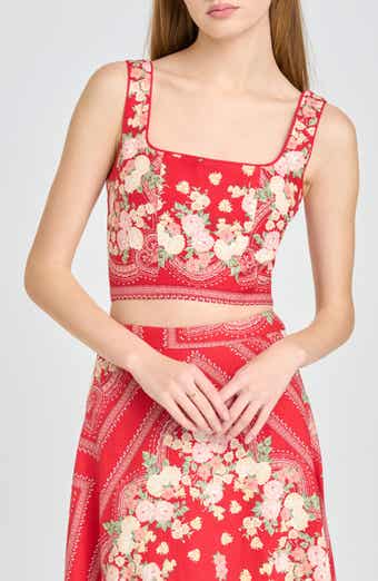 Edith Linen Blend Crop Top