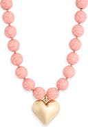 Ettika Beaded Heart Pendant Necklace