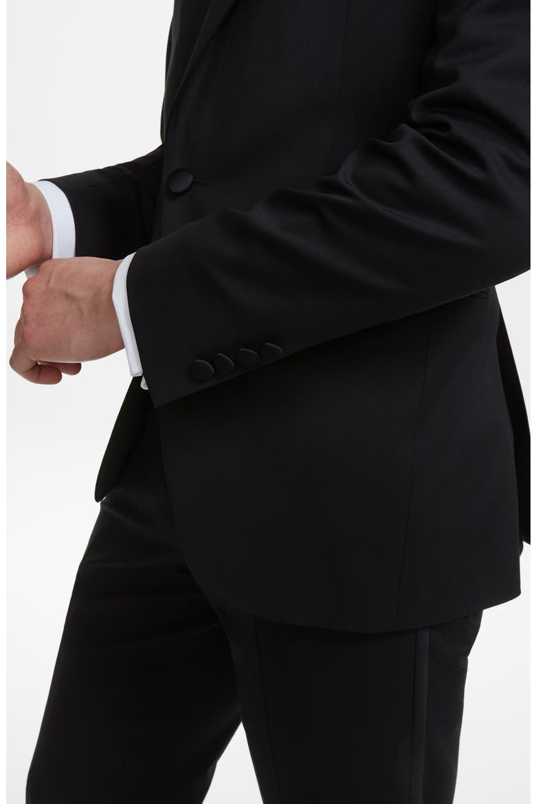 Elwood Tuxedo Jacket, Alternate, color, BLACK