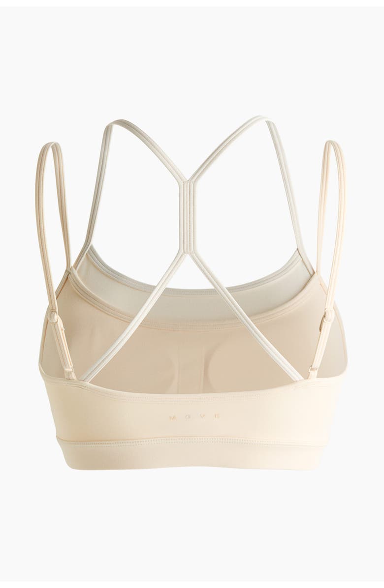 H&M Sports bra with softmove, Alternate, color, Butter Yellow