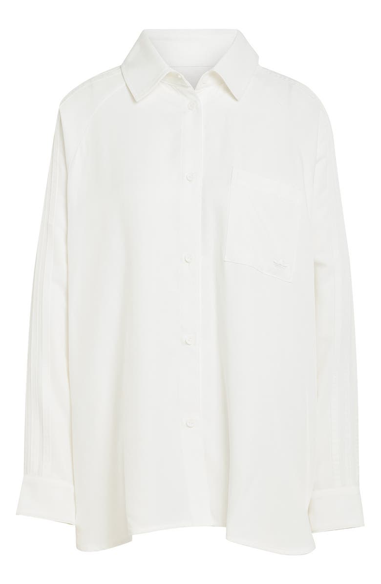 adidas Originals P Ess Relaxed Button-Up Shirt, Alternate, color, 