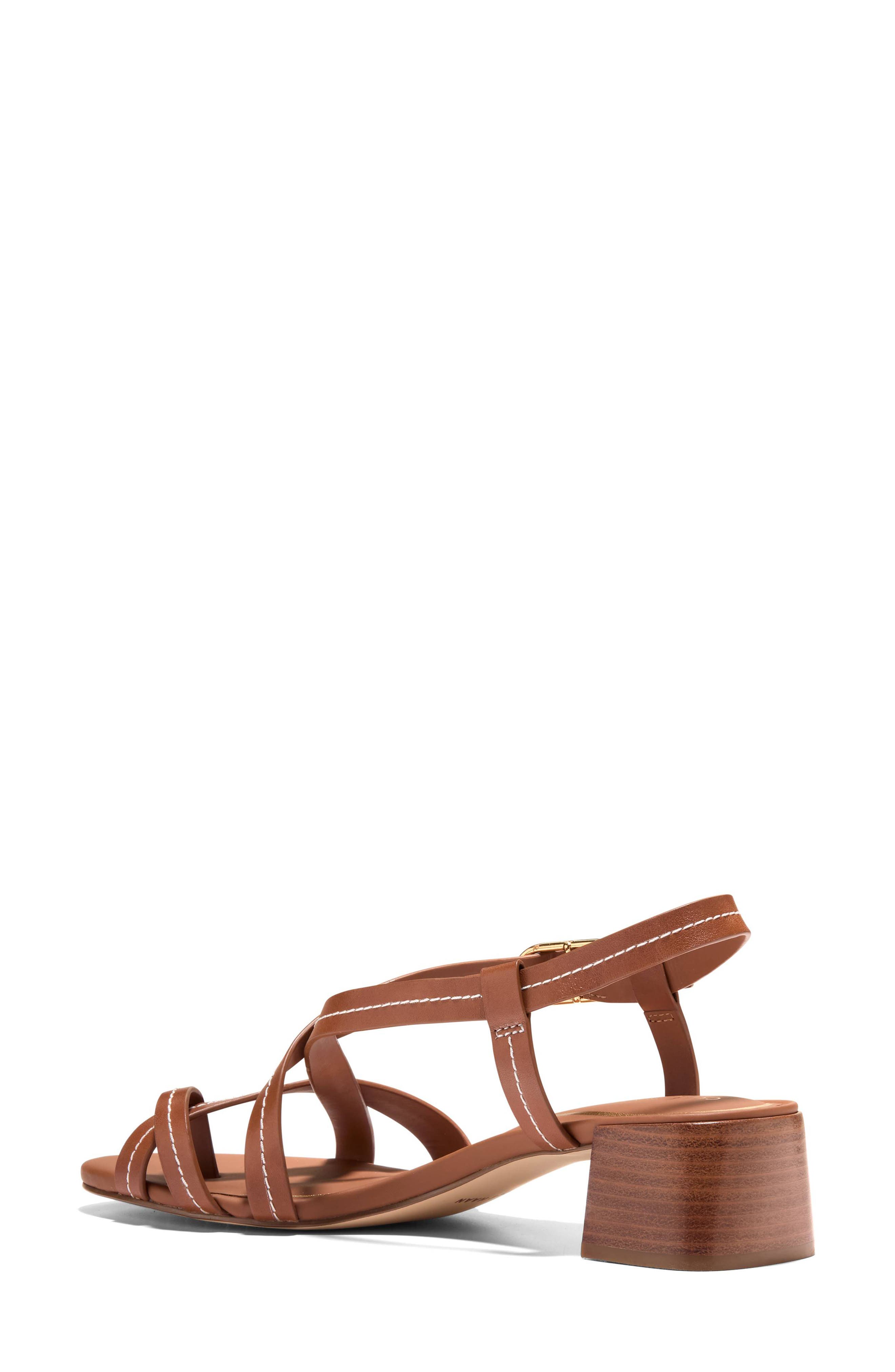 Cole Haan Dillion Slingback Sandal, Alternate, color, British Tan / Natural Stitch
