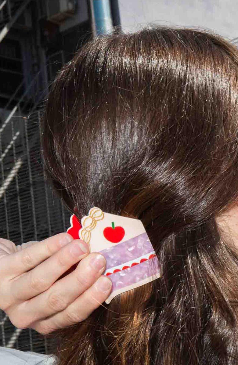 doiy Cake Claw Clip, Alternate, color, Pink