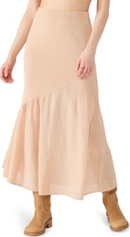 Steve Madden Aneira Asymmetric Knit Maxi Skirt