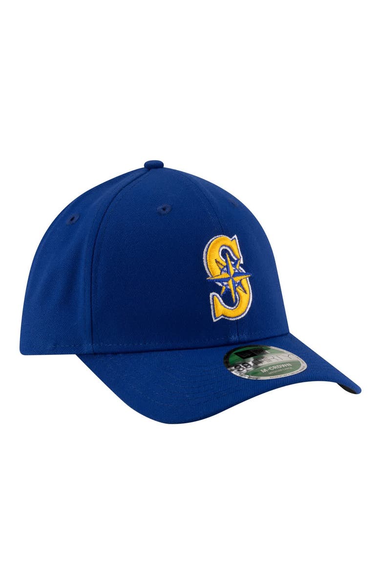 New Era Men's New Era  Blue Seattle Mariners Player Replica 39THIRTY M-Crown Flex Hat, Alternate, color, Blue