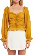 Endless Rose Ruched Chiffon Top
