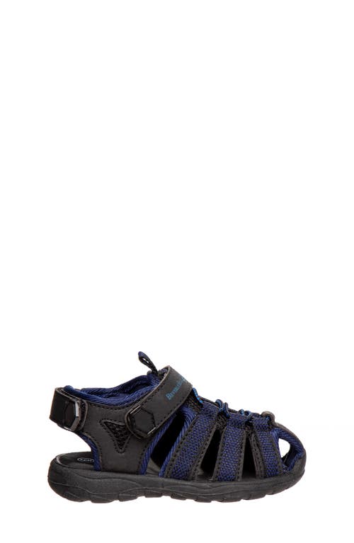 Josmo Kids' Beverly Hills Polo Club Fisherman Sandal In Black/navy