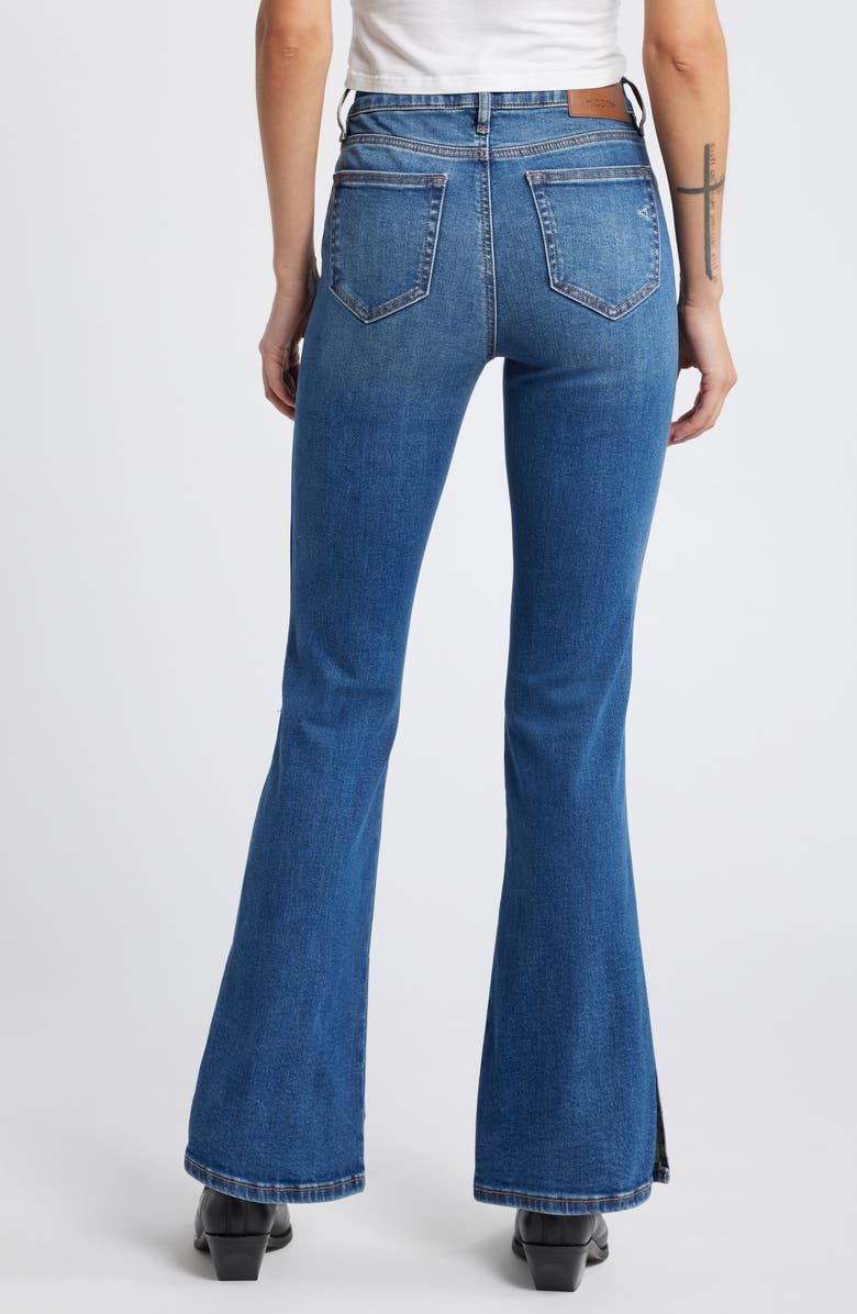 HIDDEN JEANS Side Slit Mid Rise Bootcut Jeans, Alternate, color, Dark Wash