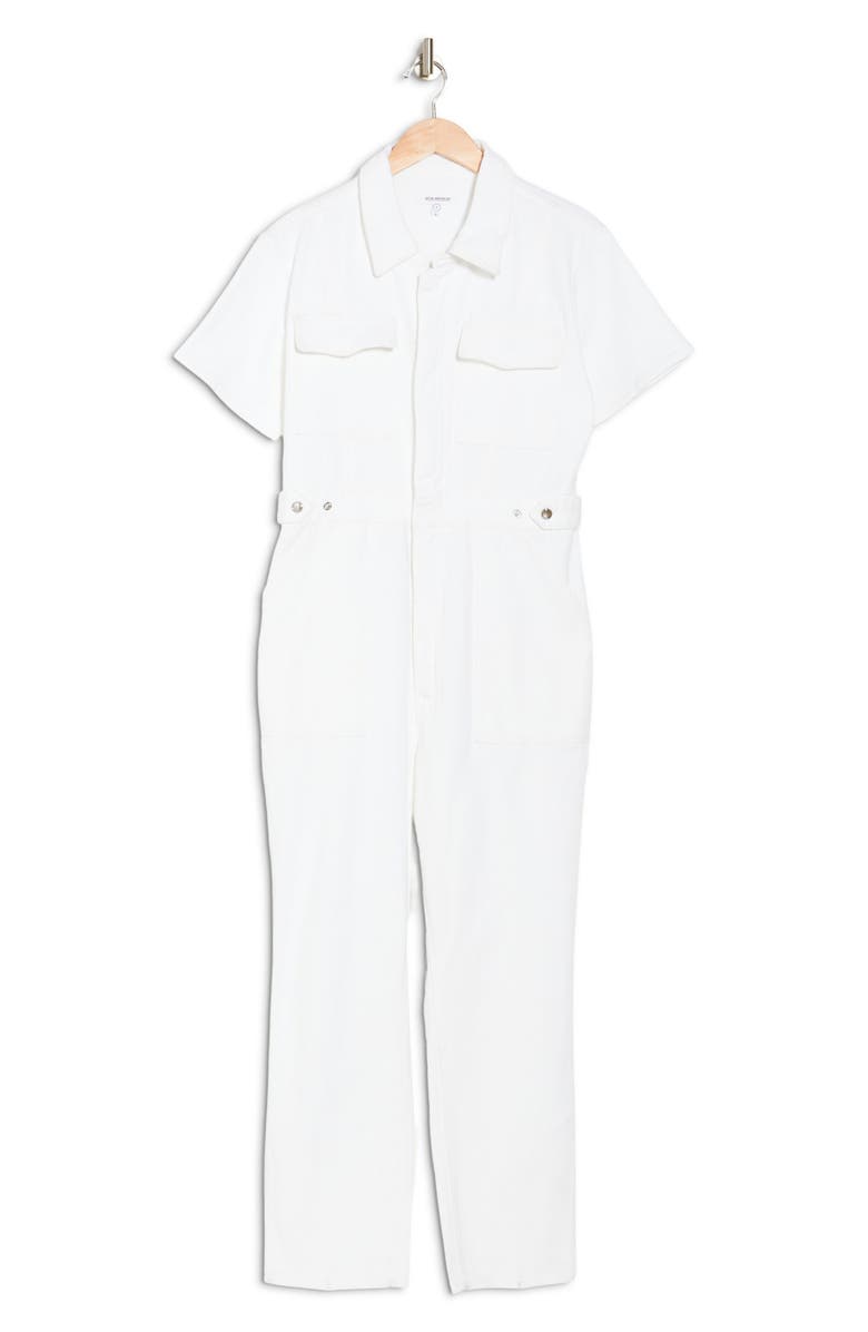 Good American Fit For Success Utility Denim Jumpsuit, Alternate, color, 