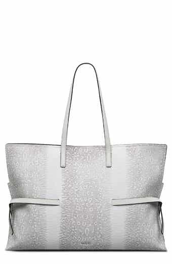 Large Fleet Street Lizard Embossed Leather Tote