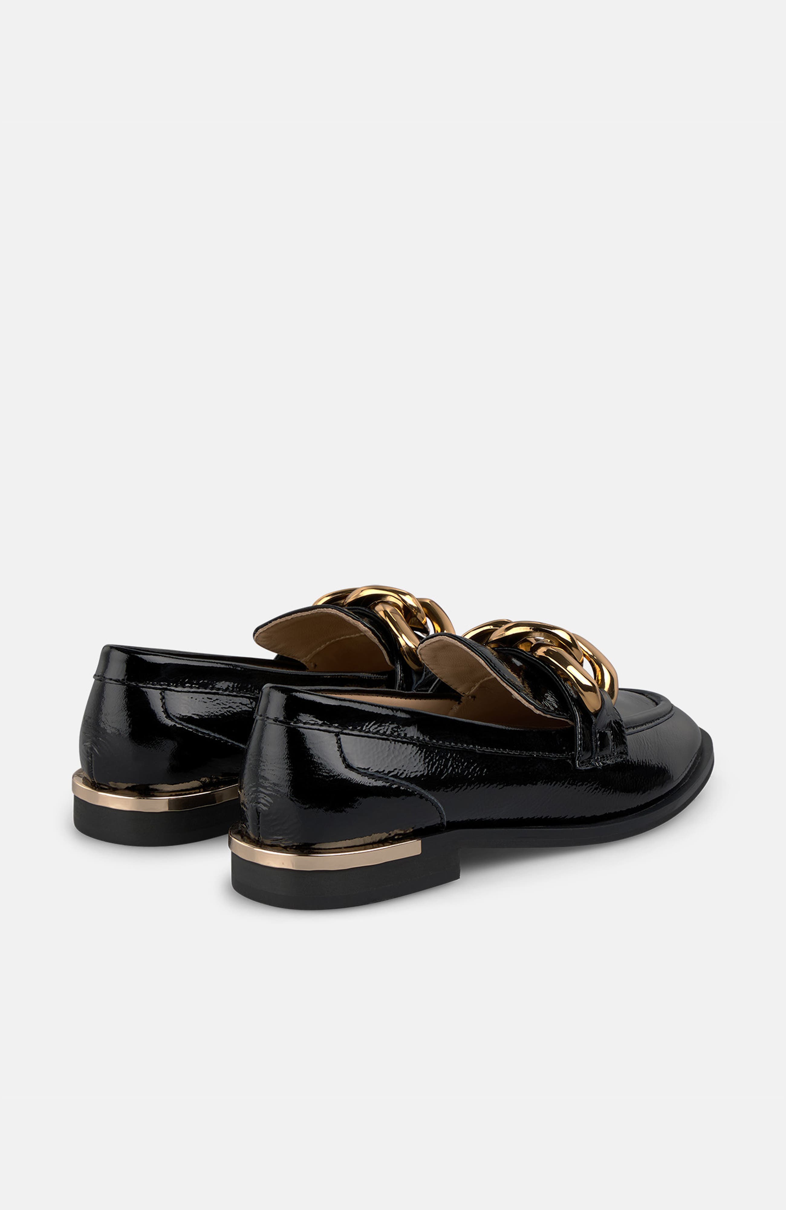 Metallic Detail Moccasin, Alternate, color, Black