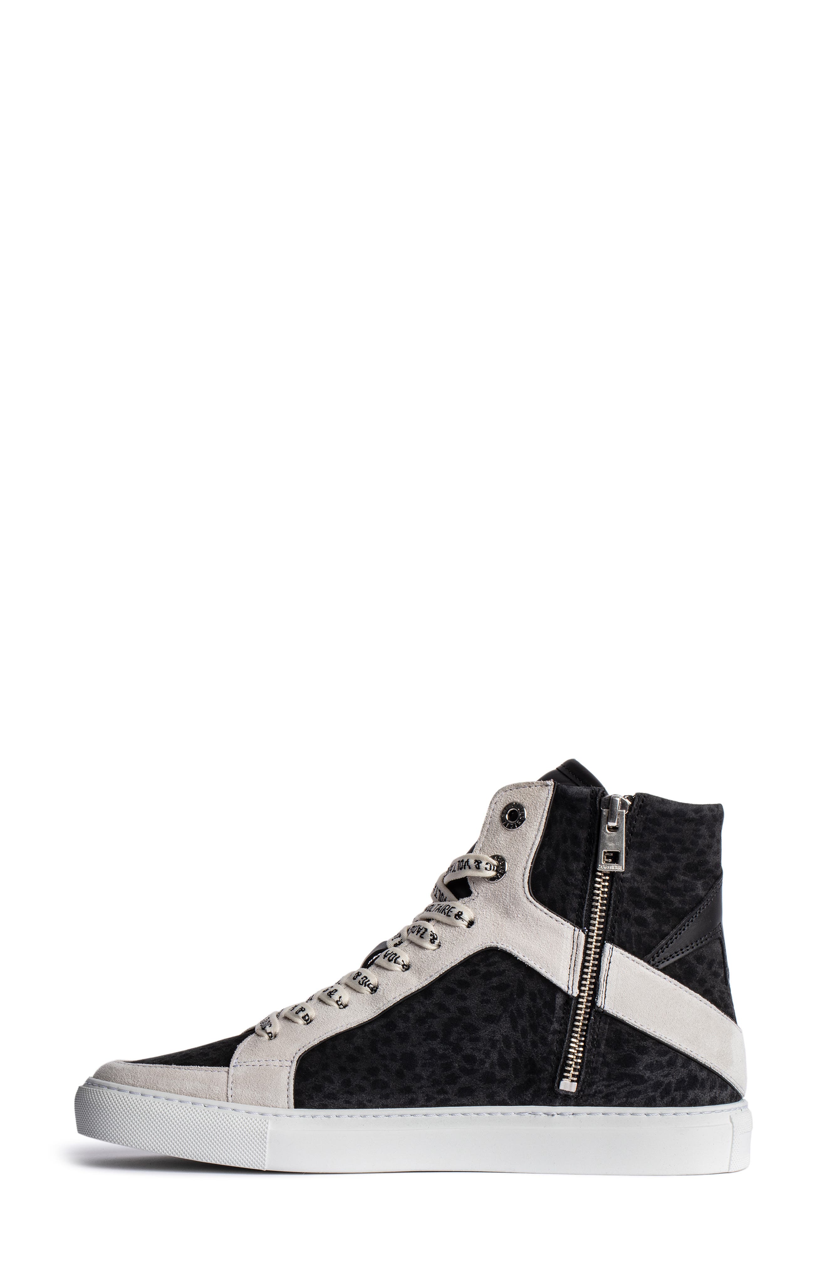 Zadig & Voltaire ZV1747 High Flash Sneaker, Alternate, color, 