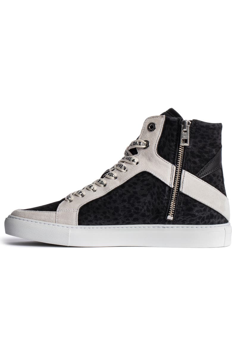 Zadig & Voltaire ZV1747 High Flash Sneaker, Alternate, color,