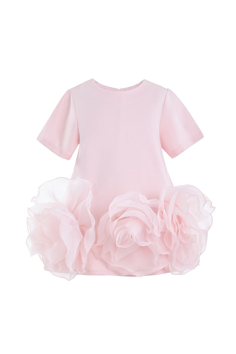 Verina Ruffled Hem A-Line Dress, Main, color, Pink
