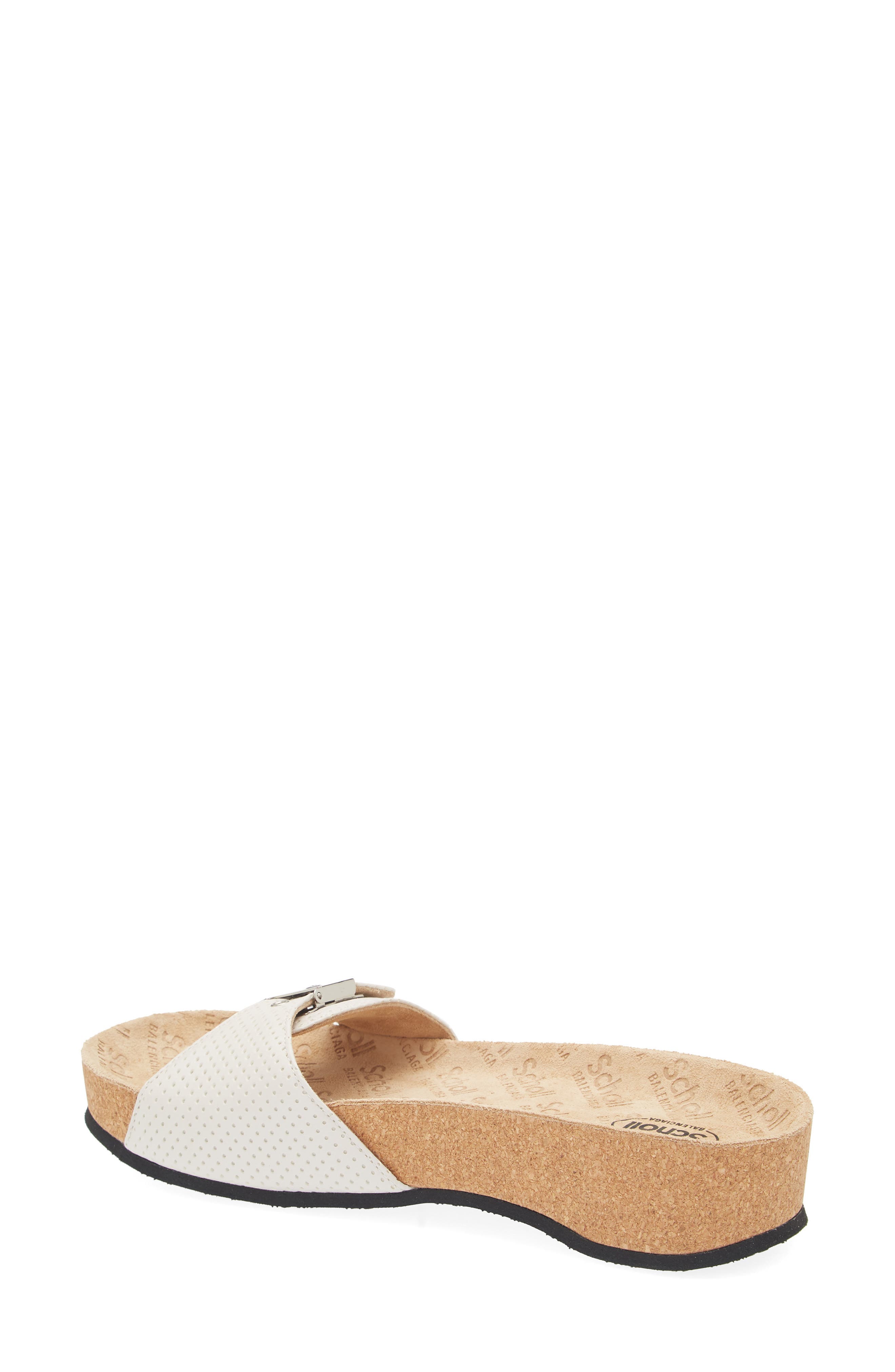 Balenciaga x Scholl Platform Sandal, Alternate, color, 9080 White/ Silver