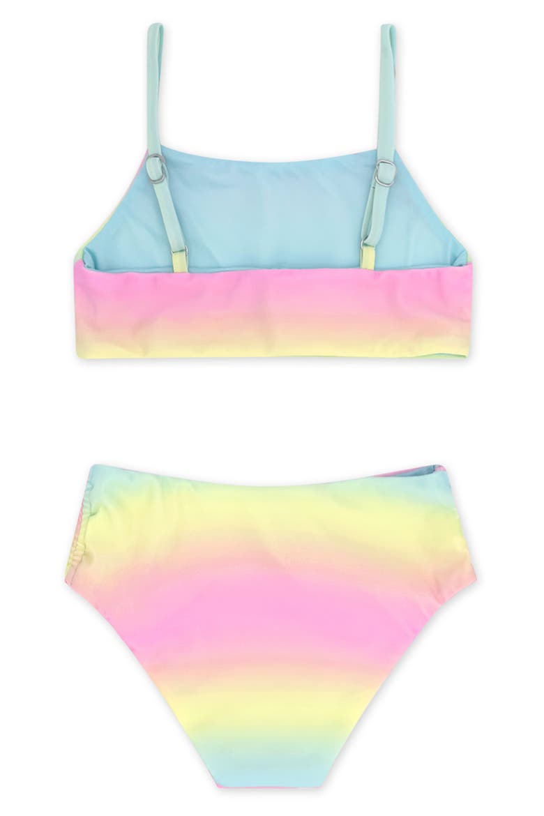 Kids' Strands Two-Piece Swimsuit, Alternate, color, MULTI BLUE