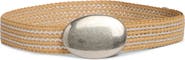 Steve Madden Oval Straw Belt