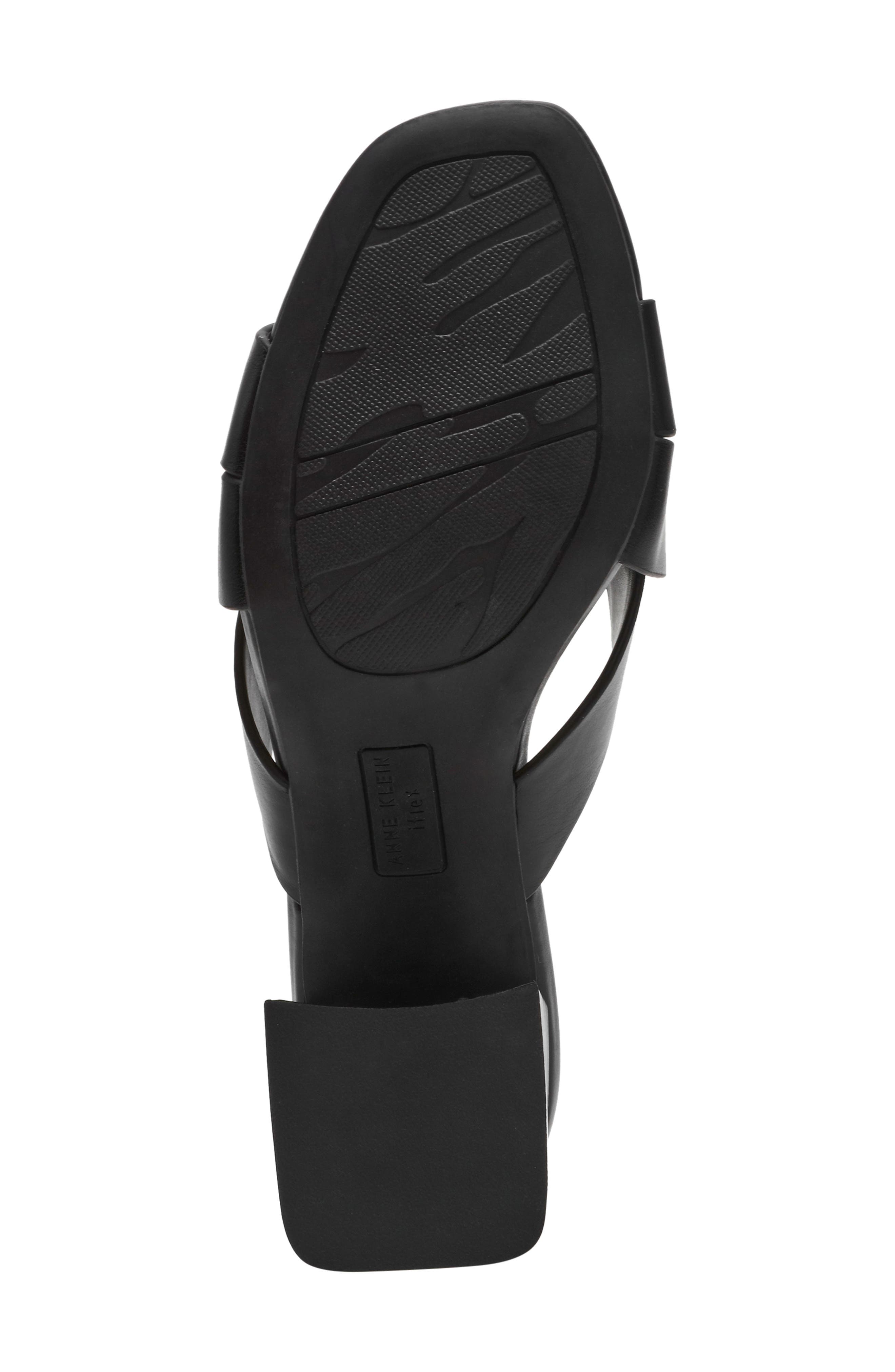 Monda Block Heel Slide Sandal, Alternate, color, BLACK PU