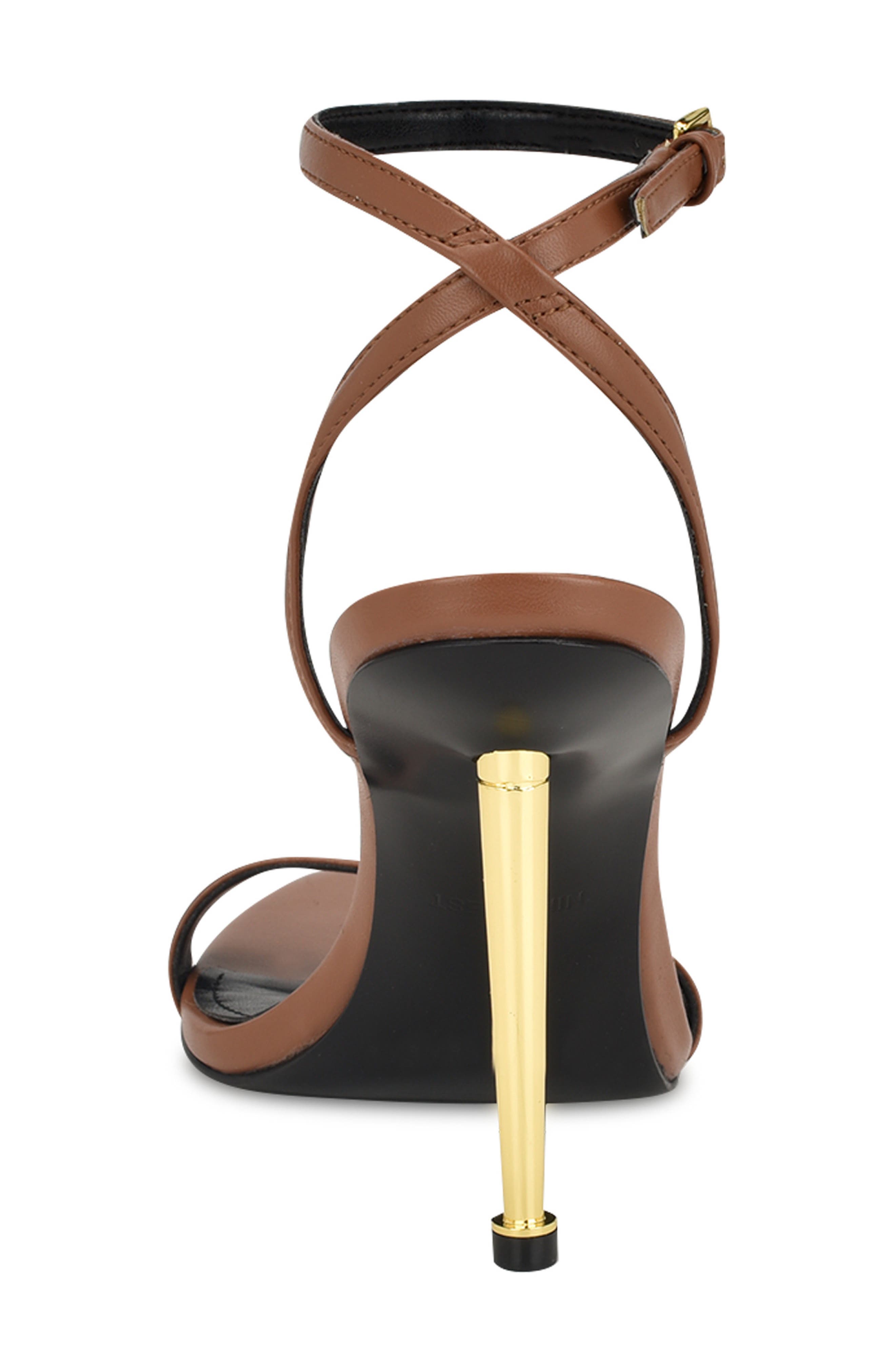 Reina Ankle Strap Sandal, Alternate, color, LIGHT BROWN
