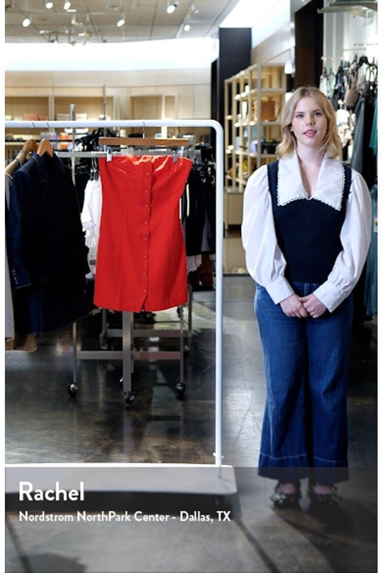 Strapless Linen Blend Minidress video