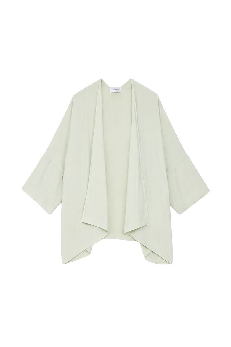 Silk Blend Relaxed Fit Jacket, Alternate, color, Mint
